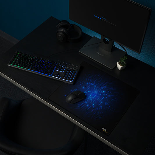 Exclusive Gamer Mouse Pad - Circuitry - Blue - Style 5