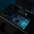 Exclusive Gamer Mouse Pad - Circuitry Blue Matrix 2