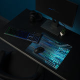 Exclusive Gamer Mouse Pad - Circuitry Blue Matrix 2