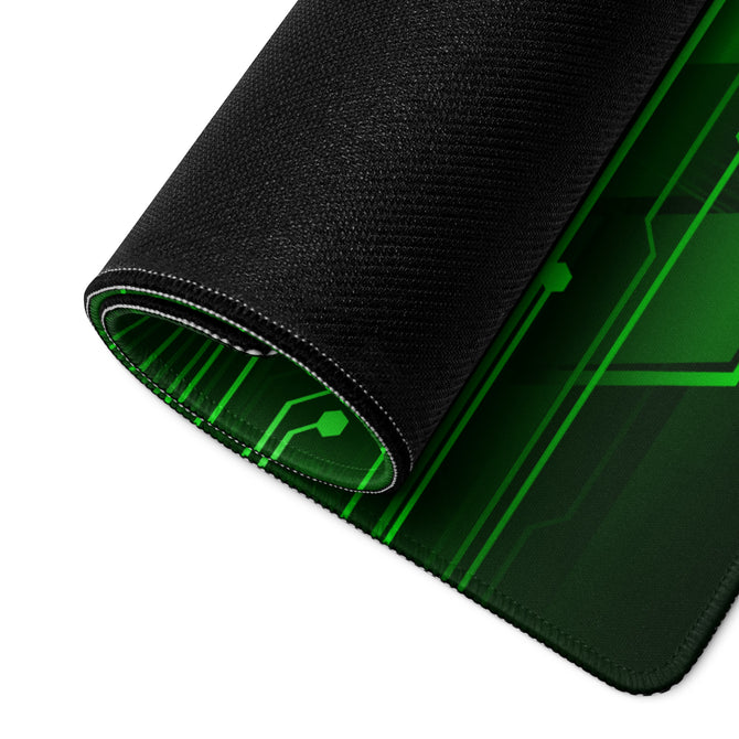 Exclusive Gamer Mouse Pad - Circuitry - Green - Style 1