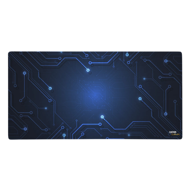 Exclusive Gamer Mouse Pad - Circuitry - Blue - Style 3