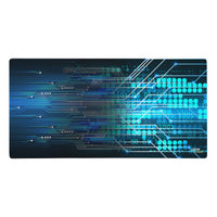 Exclusive Gamer Mouse Pad - Circuitry Blue Matrix 2