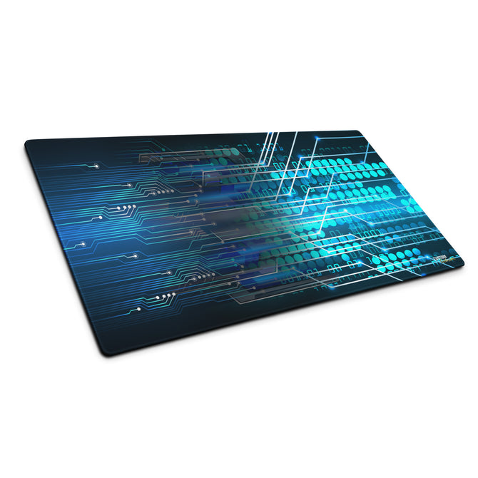 Exclusive Gamer Mouse Pad - Circuitry Blue Matrix 2