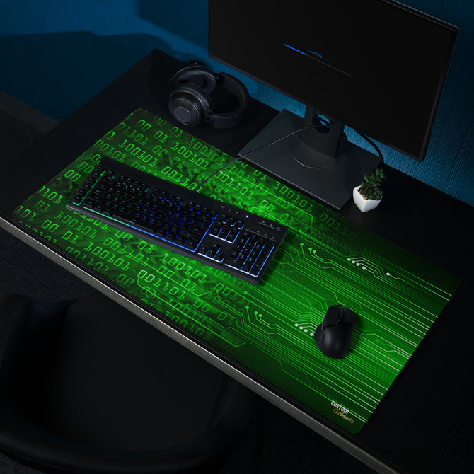 Exclusive Gamer Mouse Pad - Circuitry - Green - Style 2