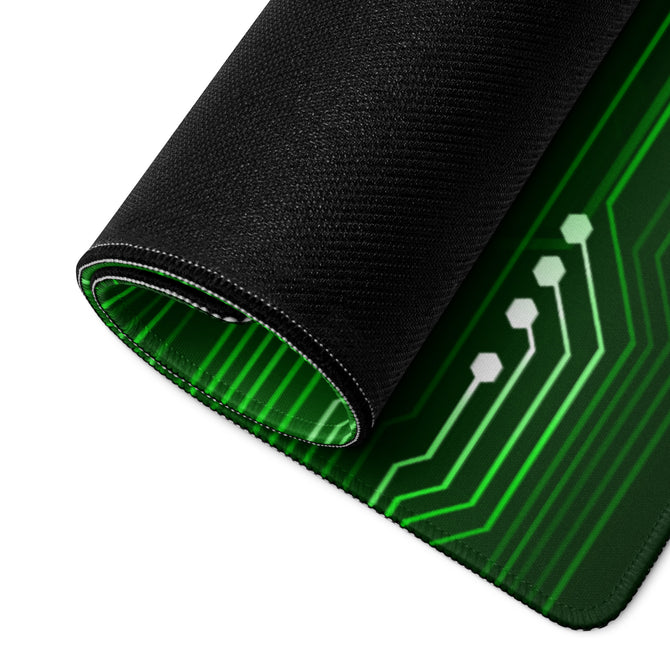 Exclusive Gamer Mouse Pad - Circuitry - Green - Style 1