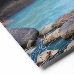 Premium Metal Wall Art - Flowers & Waterfalls