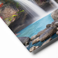 Premium Metal Wall Art - Flowers & Waterfalls