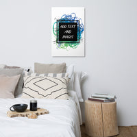 Premium Glossy Metal Wall Art (Vertical) - Design Your Own