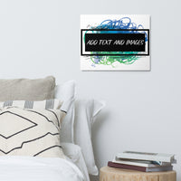 Premium Glossy Metal Wall Art (Horizontal) - Design Your Own