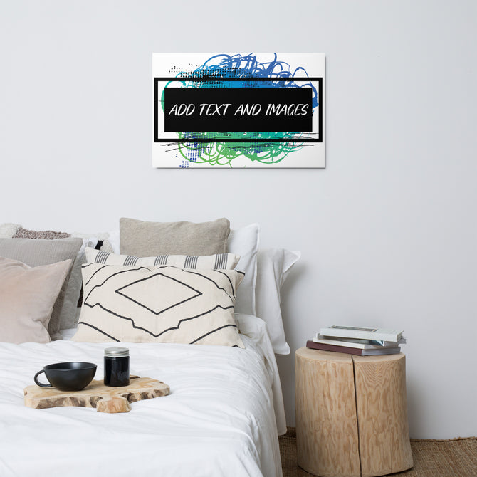 Premium Glossy Metal Wall Art (Horizontal) - Design Your Own