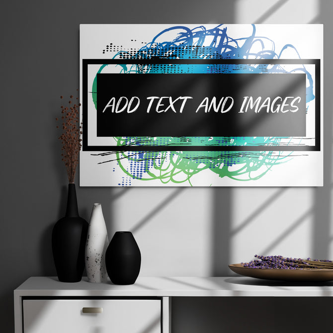 Premium Glossy Metal Wall Art (Horizontal) - Design Your Own