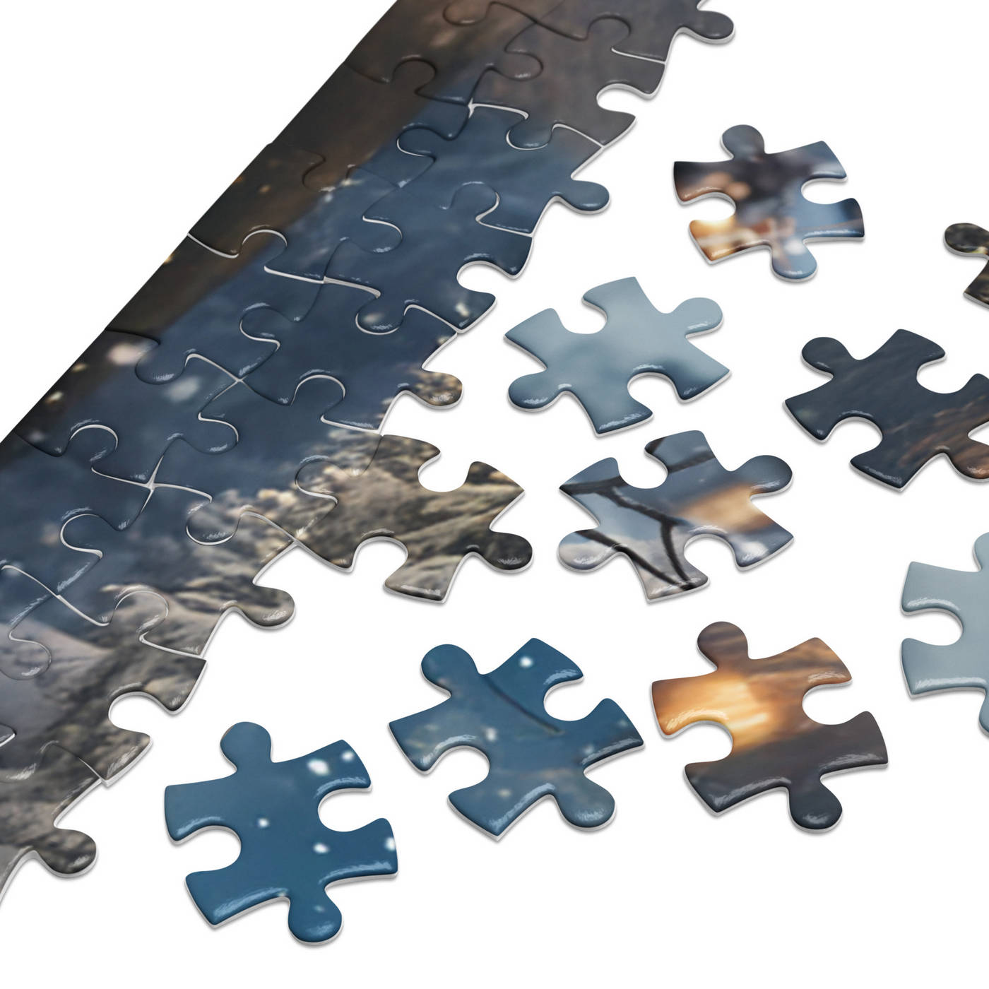 Jigsaw Puzzle (Inc. Tin) - Snowy Christmas House & Snowman