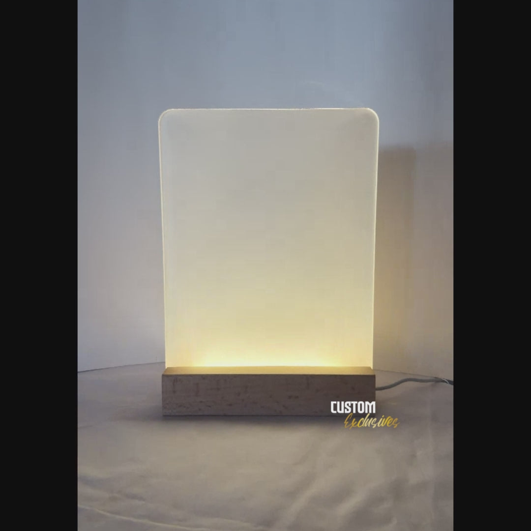 LED Photo Night Light Stand - Design Your Own