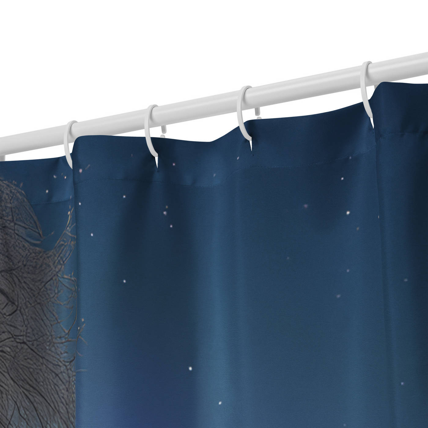 Bathroom Shower Curtain - Snowy Christmas House 2