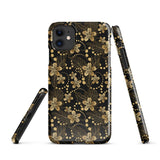 iPhone® Snap Case - Pattern - Floral Gold 1 - Glossy - iPhone 11