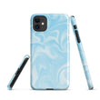 iPhone® Snap Case - Pattern - Marble - Blue Style 1 - Glossy - iPhone 11