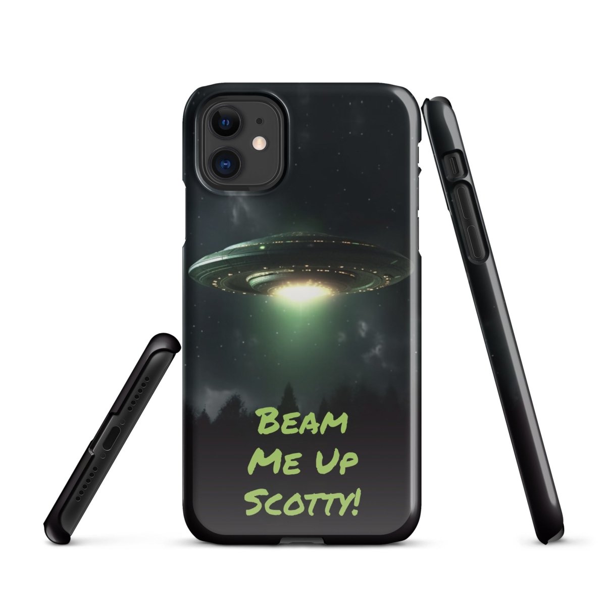 iPhone® Snap Case - Space - Alien UFO Style 1 - Glossy - iPhone 11