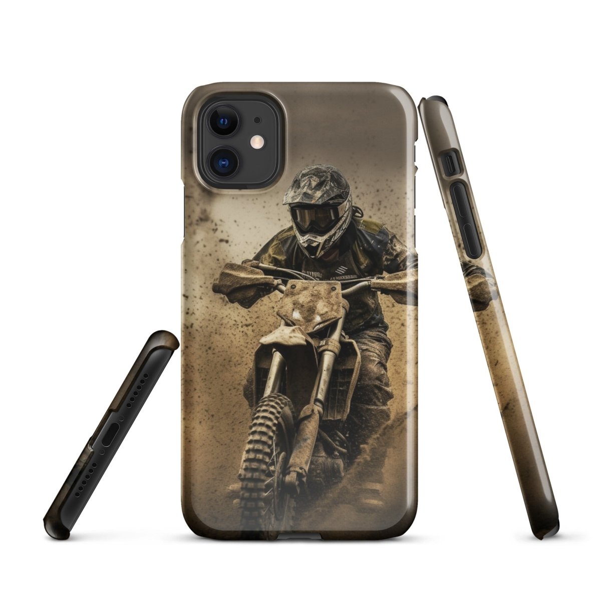 iPhone® Snap Case - Transportation (Offroad) - Dirt Bike Style 1 - Glossy - iPhone 11