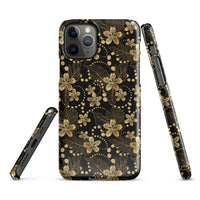 iPhone® Snap Case - Pattern - Floral Gold 1 - Glossy - iPhone 11 Pro