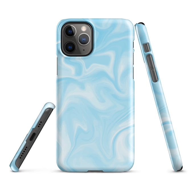 iPhone® Snap Case - Pattern - Marble - Blue Style 1 - Glossy - iPhone 11 Pro