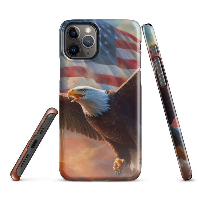 iPhone® Snap Case - USA - Eagle Flag Style 1 - Glossy - iPhone 11 Pro