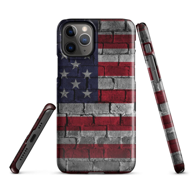 iPhone® Snap Case - USA - Flag Style 3 - Glossy - iPhone 11 Pro