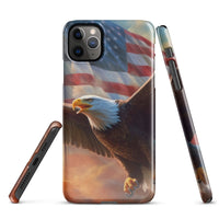 iPhone® Snap Case - USA - Eagle Flag Style 1 - Glossy - iPhone 11 Pro Max