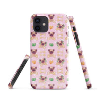 iPhone® Snap Case - Pattern - Dog 1 Pink - Glossy - iPhone 12