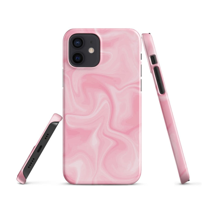 iPhone® Snap Case - Pattern - Marble - Pink Style 2 - Glossy - iPhone 12