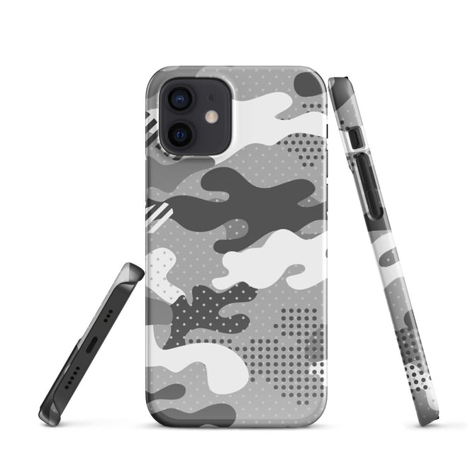 iPhone® Snap Case - Pattern - Winter Camo 1 - Glossy - iPhone 12