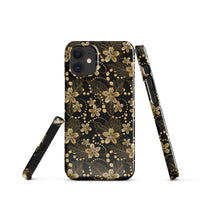 iPhone® Snap Case - Pattern - Floral Gold 1 - Glossy - iPhone 12 Mini