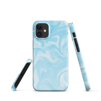 iPhone® Snap Case - Pattern - Marble - Blue Style 1 - Glossy - iPhone 12 Mini