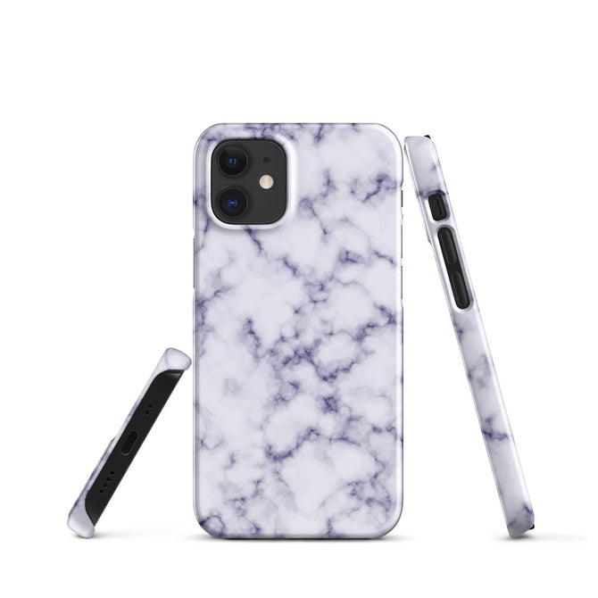 iPhone® Snap Case - Pattern - Marble - Purple Style 1 - Glossy - iPhone 12 Mini