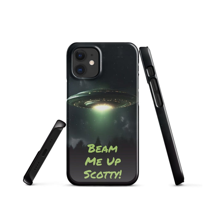 iPhone® Snap Case - Space - Alien UFO Style 1 - Glossy - iPhone 12 Mini