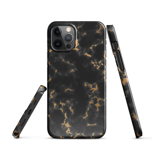 iPhone® Snap Case - Pattern - Marble - Gold Style 2 - Glossy - iPhone 12 Pro