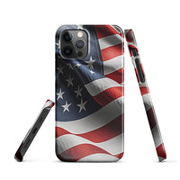 iPhone® Snap Case - USA - Flag Style 1 - Glossy - iPhone 12 Pro