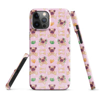 iPhone® Snap Case - Pattern - Dog 1 Pink - Glossy - iPhone 12 Pro Max