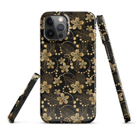 iPhone® Snap Case - Pattern - Floral Gold 1 - Glossy - iPhone 12 Pro Max