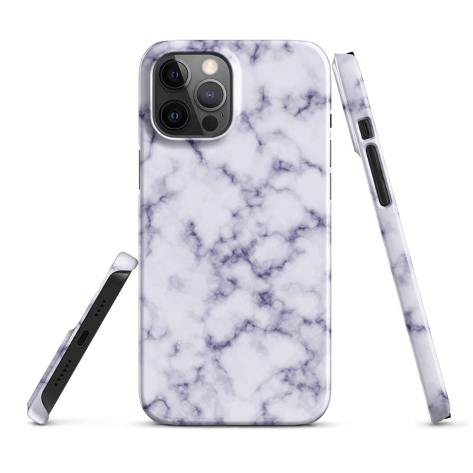 iPhone® Snap Case - Pattern - Marble - Purple Style 1 - Glossy - iPhone 12 Pro Max