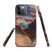 iPhone® Snap Case - USA - Eagle Flag Style 1 - Glossy - iPhone 12 Pro Max