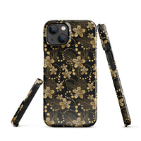 iPhone® Snap Case - Pattern - Floral Gold 1 - Glossy - iPhone 13