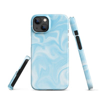 iPhone® Snap Case - Pattern - Marble - Blue Style 1 - Glossy - iPhone 13