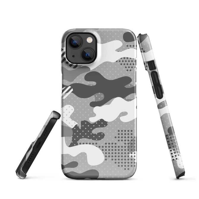 iPhone® Snap Case - Pattern - Winter Camo 1 - Glossy - iPhone 13