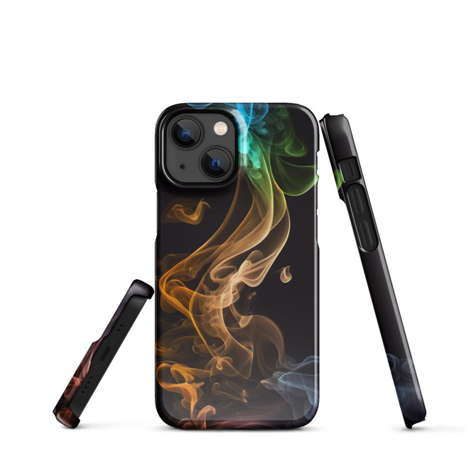 iPhone® Snap Case - Abstract - Smoke Style 2 - Glossy - iPhone 13 Mini