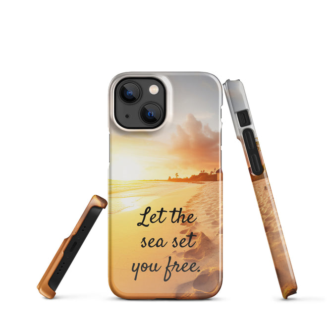 iPhone® Snap Case - Nature - Beach Style 1 - Glossy - iPhone 13 Mini