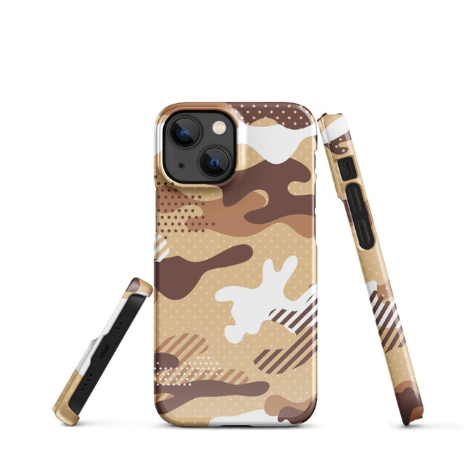 iPhone® Snap Case - Pattern - Desert Camo 1 - Glossy - iPhone 13 Mini