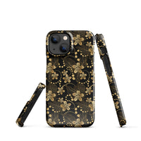 iPhone® Snap Case - Pattern - Floral Gold 1 - Glossy - iPhone 13 Mini