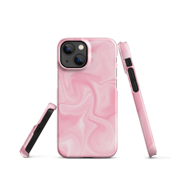 iPhone® Snap Case - Pattern - Marble - Pink Style 2 - Glossy - iPhone 13 Mini