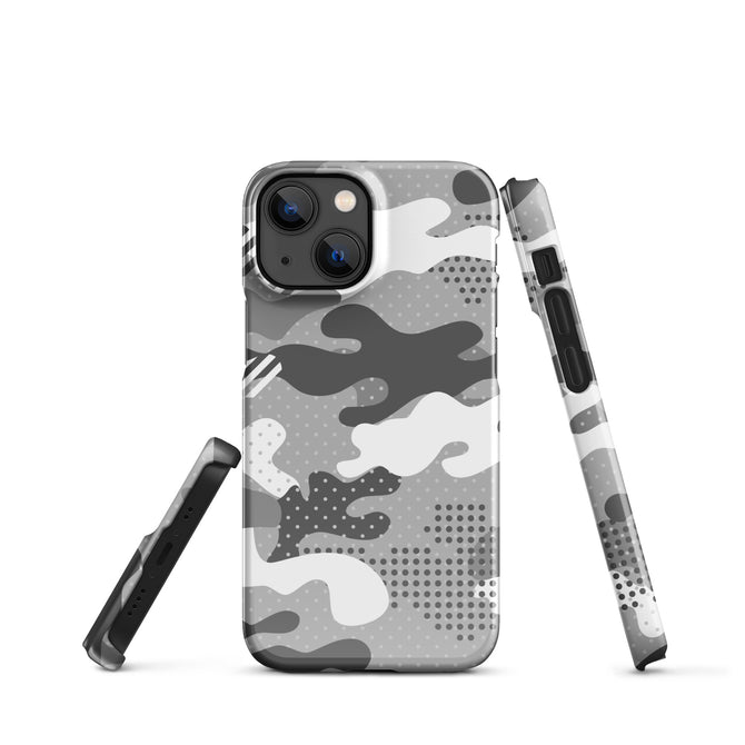 iPhone® Snap Case - Pattern - Winter Camo 1 - Glossy - iPhone 13 Mini