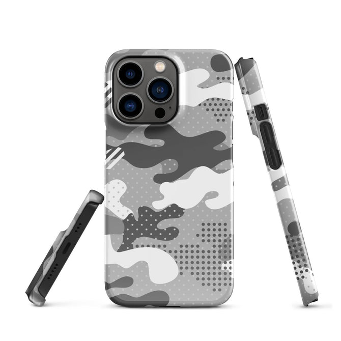 iPhone® Snap Case - Pattern - Winter Camo 1 - Glossy - iPhone 13 Pro